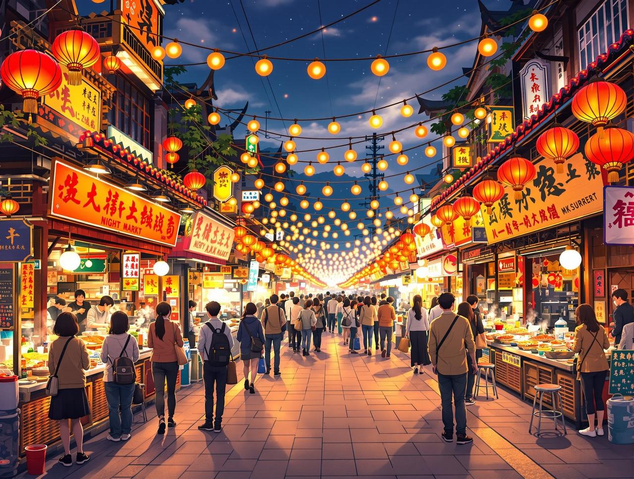 夜市人生 - 热门短剧网盘资源市井生活题材短剧封面